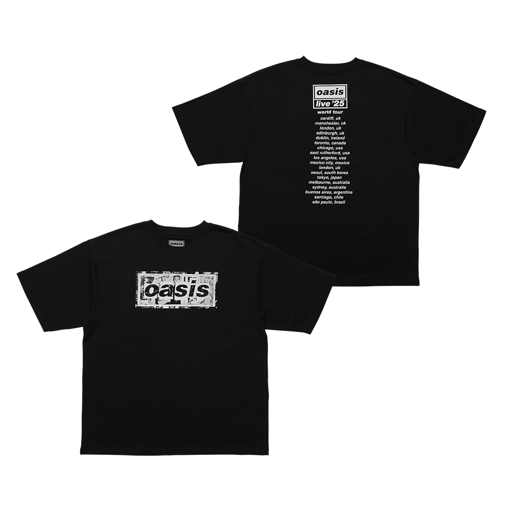 値段交渉受け付け oasis Tシャツ Logo UKデザイン Black XL 【公式通販】 Oasis オアシス公式 Tシャツ Logo UKデザイン BLACK XL