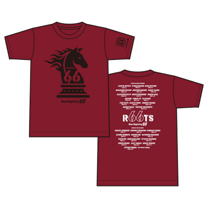 ホースTシャツ[ボルドー]
