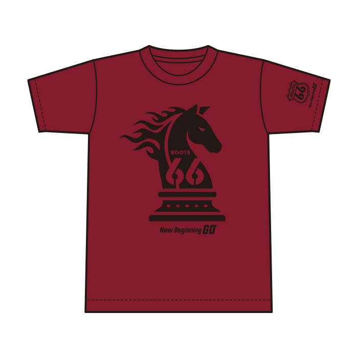 ホースTシャツ[ボルドー]