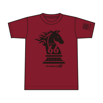 ホースTシャツ[ボルドー]