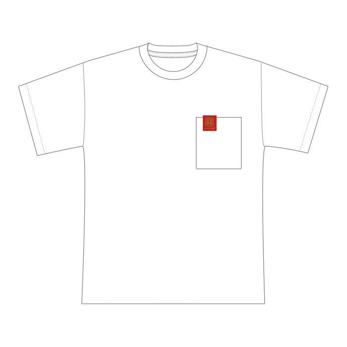 ポケットTシャツ[ホワイト]